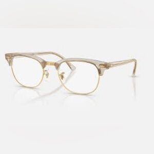 Ray-Ban Clubmaster Gold Frame Glasses Unisex 5154